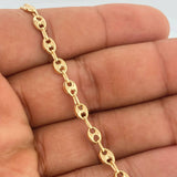 Tobillera GC 4.85gr / 27cm / 3mm Oro Amarillo 18K +