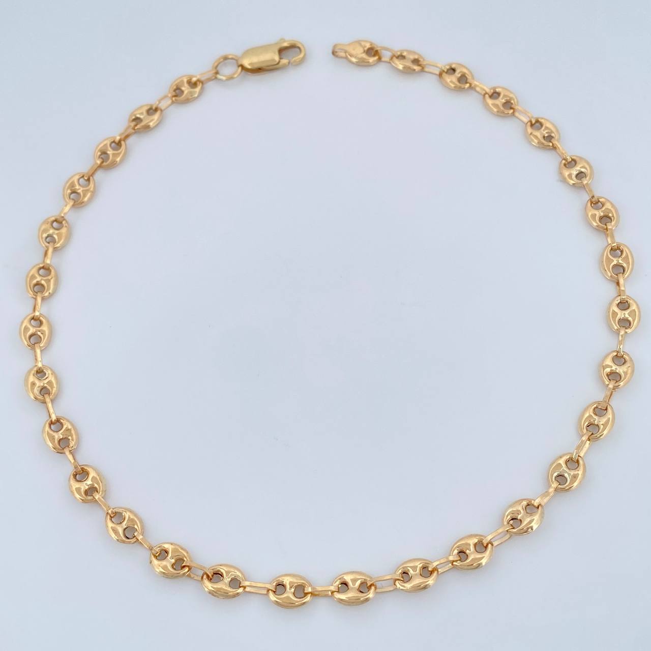 Tobillera GC 4.85gr / 27cm / 3mm Oro Amarillo 18K +
