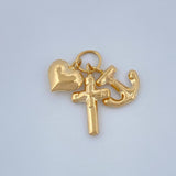 Dije Tres Gracias 0.5gr / 2cm / Oro Amarillo 18K %