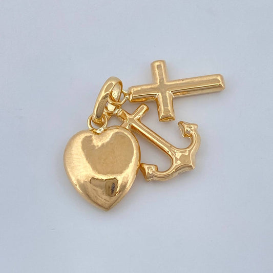 Dije Tres Gracias 1.05gr / 3cm / Oro Amarillo 18K +