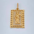 Dije Santa Muerte 3.75gr / 2.8cm / Oro Amarillo 18K +