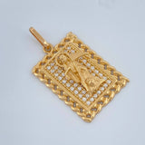 Dije Santa Muerte 3.75gr / 2.8cm / Oro Amarillo 18K +