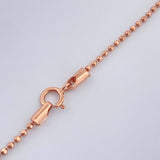 Set Cadena y Dije Militar + Rostro Oso 4.1gr / 49.8cm / 1mm Oro Rosa 18K (Oferta) %