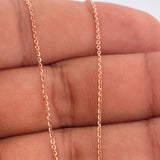 Set Cadena y Dije Militar + Rostro Oso 4.1gr / 49.8cm / 1mm Oro Rosa 18K (Oferta) %