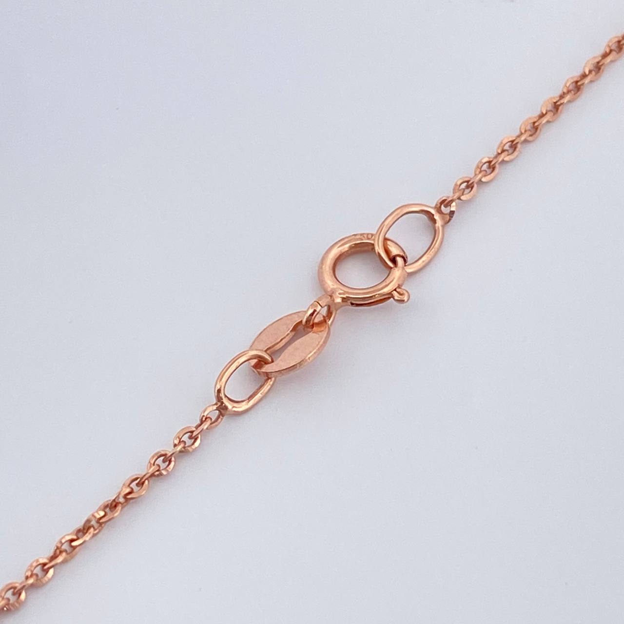 Set Cadena y Dije Militar + Rostro Oso 3.25gr / 50.2cm / 1mm Oro Rosa 18K (Oferta) %