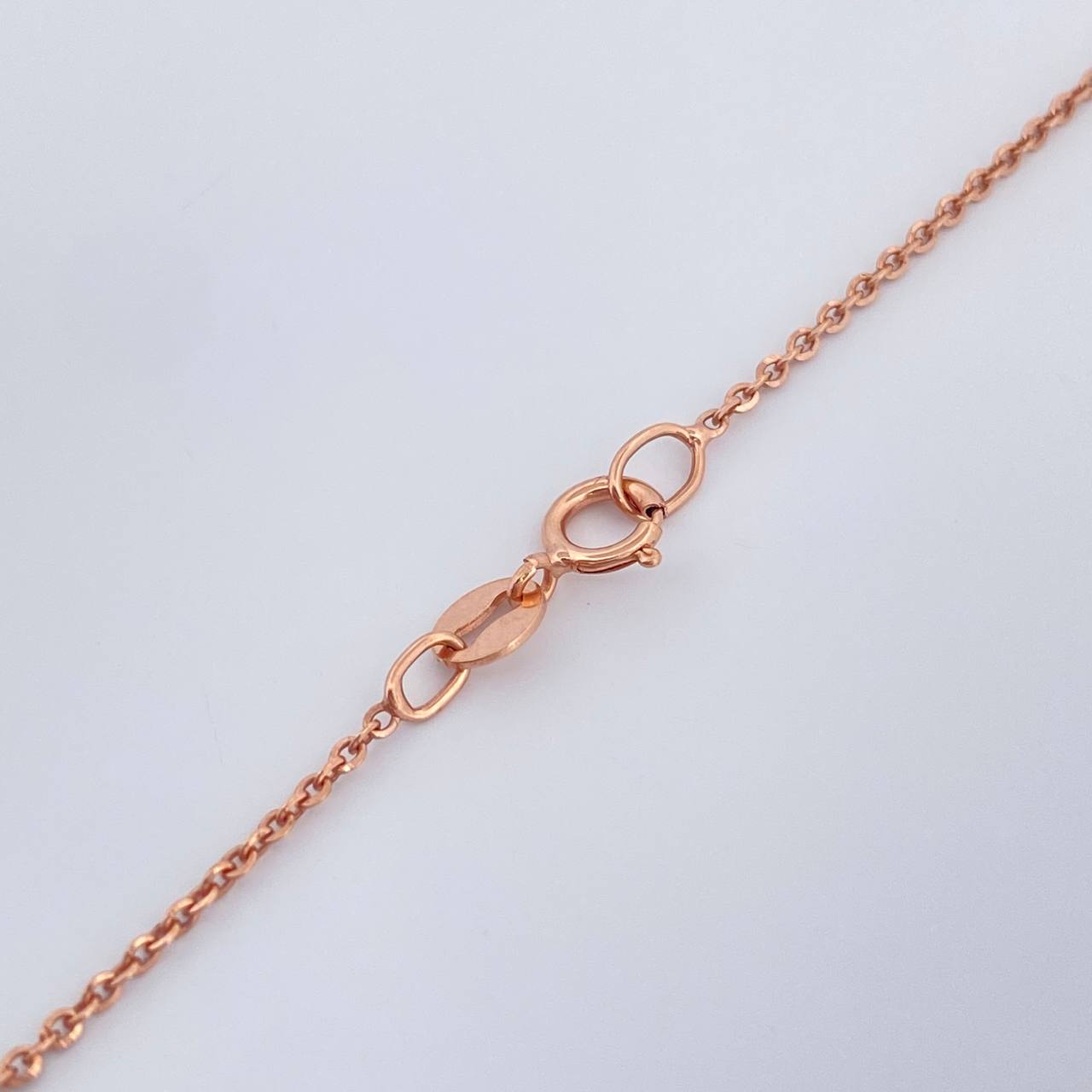 Set Cadena y Dije Aro Seguido + Corazón 2.15gr / 49.5cm / 0.9mm Oro Rosa 18K (Oferta) %