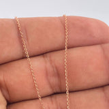 Set Cadena y Dije Aro Seguido + Ancla 2.1gr / 49.5cm / 0.65mm Oro Rosa 18K (Oferta) %