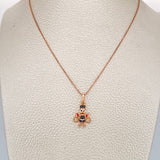 Set Cadena y Dije Militar + Pato Bolsas De Dinero 3.6gr / 50.2cm / 1mm Tres Oros 18K (Oferta) %