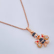 Set Cadena y Dije Militar + Pato Bolsas De Dinero 3.6gr / 50.2cm / 1mm Tres Oros 18K (Oferta) %