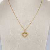 Set Cadena y Dije Veneciana + Silueta Corazon 1.75gr / 45.2cm / 1mm Oro Amarillo 18K (Oferta) %