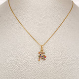 Set Cadena y Dije Veneciana + Fe 2.6gr / 46.8cm / 1mm Oro Amarillo 18K (Oferta) %