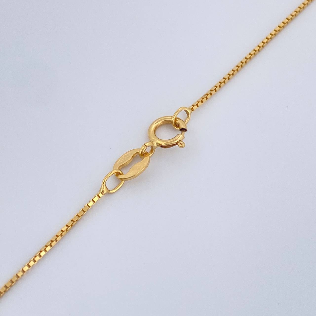 Set Cadena y Dije Veneciana + Fe 2.6gr / 46.8cm / 1mm Oro Amarillo 18K (Oferta) %