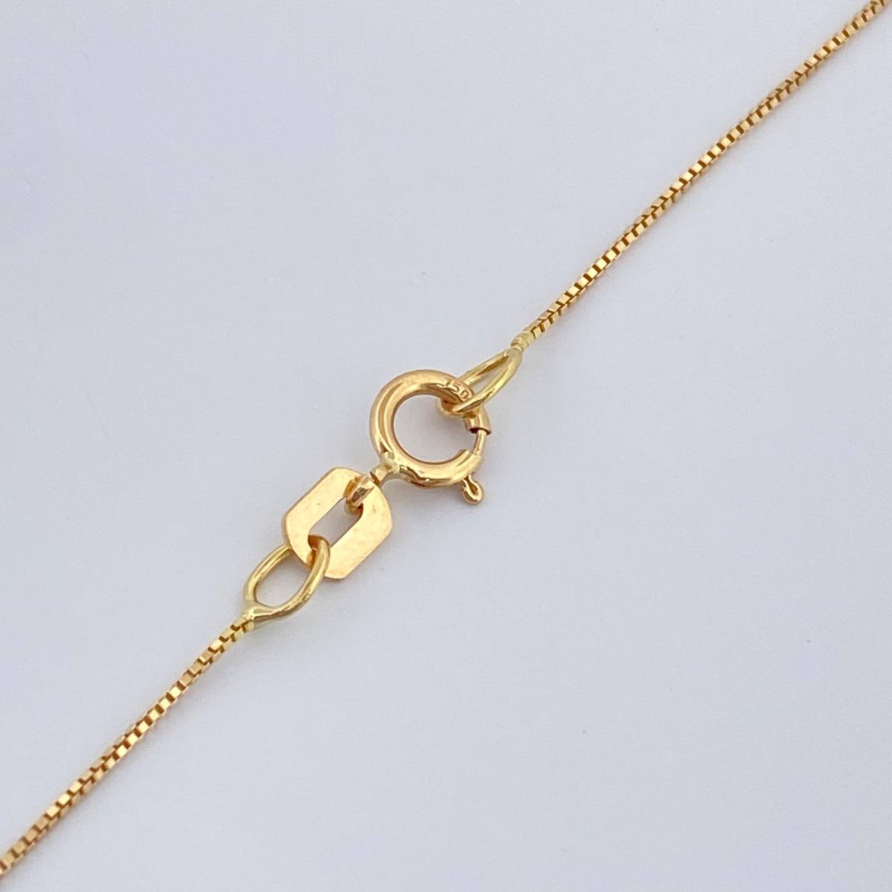 Set Cadena y Dije Veneciana + Flor 2.05gr / 40cm / 1mm Oro Amarillo 18K (Oferta) %