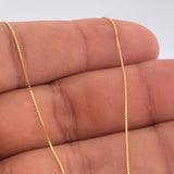 Set Cadena y Dije Veneciana + Virgen Maria 1.8gr / 44.8cm / 1mm Oro Amarillo 18K (Oferta) %