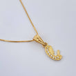 Set Cadena y Dije Veneciana + Virgen Maria 1.8gr / 44.8cm / 1mm Oro Amarillo 18K (Oferta) %