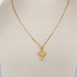 Set Cadena y Dije Veneciana + Libelula 2.3gr / 46.7cm / 1mm Oro Amarillo 18K (Oferta) %