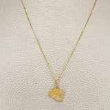 Set Cadena y Dije Veneciana + Cartas Poker 2.6gr / 45.2cm / 1mm Oro Amarillo 18K (Oferta) %