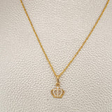 Set Cadena y Dije Lazo + Corona 1.6gr / 44.2cm / 1mm Oro Amarillo 18K (Oferta) %