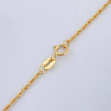 Set Cadena y Dije Lazo + Corona 1.6gr / 44.2cm / 1mm Oro Amarillo 18K (Oferta) %