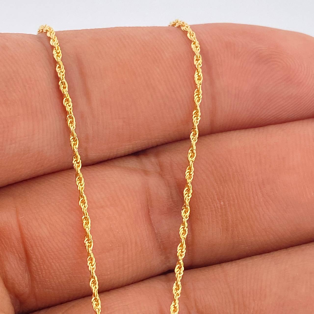 Set Cadena y Dije Lazo + Oso Ts 1.6gr / 45.1cm / 1mm Oro Amarillo 18K (Oferta) %