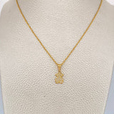 Set Cadena y Dije Lazo + Oso Ts 1.6gr / 45.1cm / 1mm Oro Amarillo 18K (Oferta) %