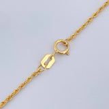 Set Cadena y Dije Lazo + Oso Ts 1.6gr / 45.1cm / 1mm Oro Amarillo 18K (Oferta) %