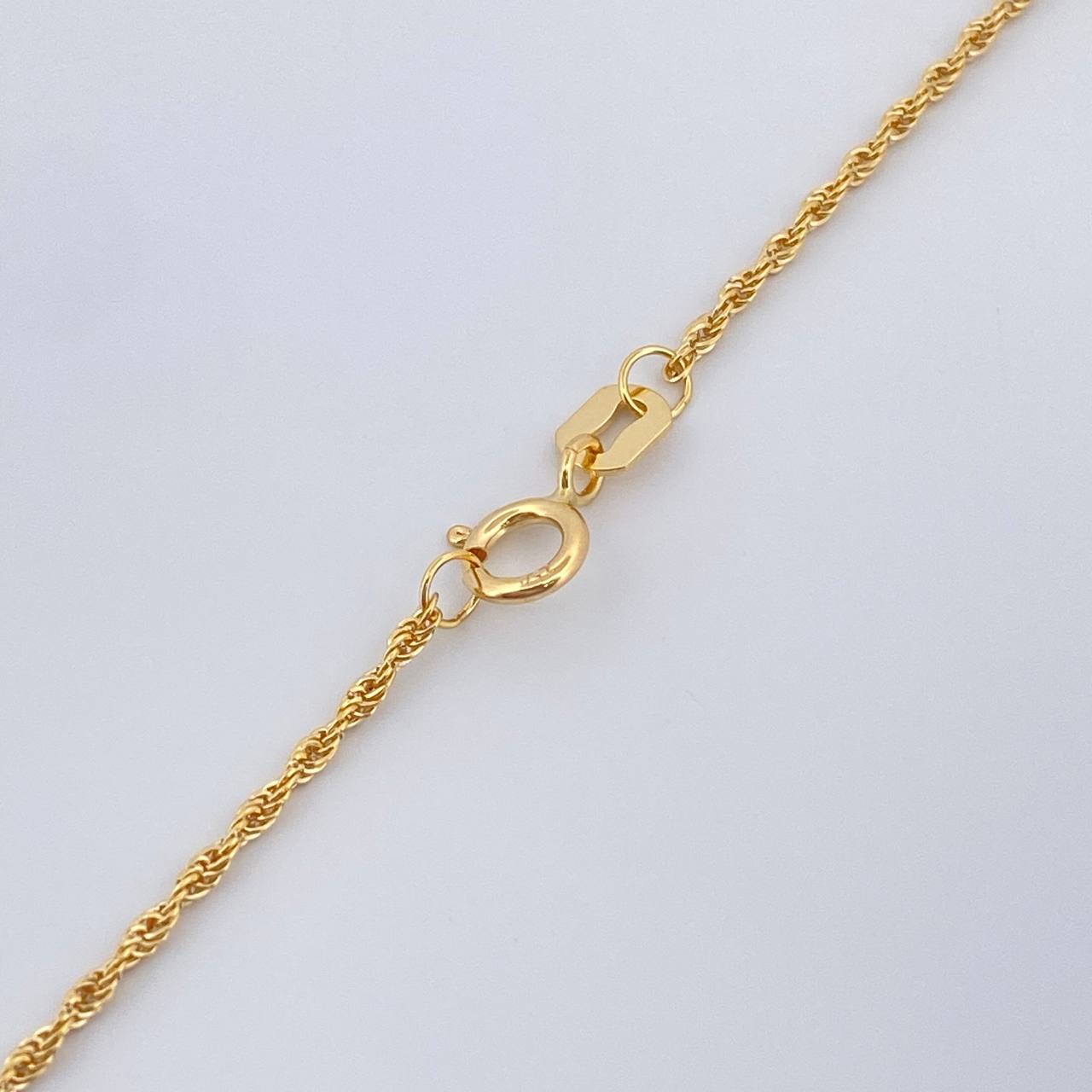 Set Cadena y Dije Lazo + Libelula 1.3gr / 45.2cm / 1mm Oro Amarillo 18K (Oferta) %