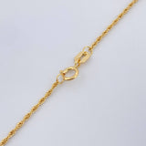 Set Cadena y Dije Lazo + Libelula 1.3gr / 45.2cm / 1mm Oro Amarillo 18K (Oferta) %
