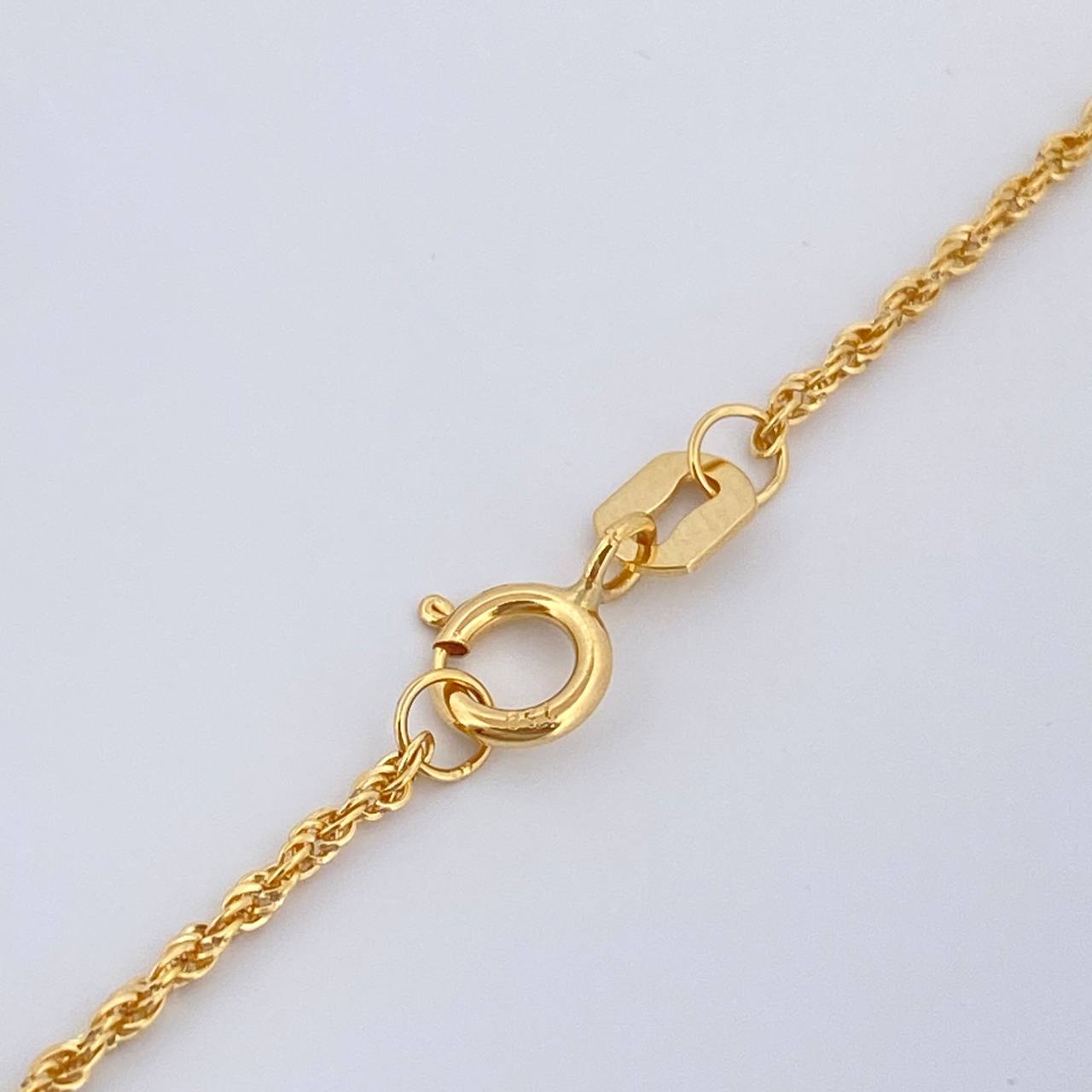 Set Cadena y Dije Lazo + Oso Ts 1.6gr / 45.2cm / 1mm Oro Amarillo 18K (Oferta) %