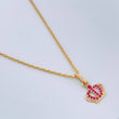 Set Cadena y Dije Lazo + Corona 1.6gr / 45cm / 1mm Oro Amarillo 18K (Oferta) %