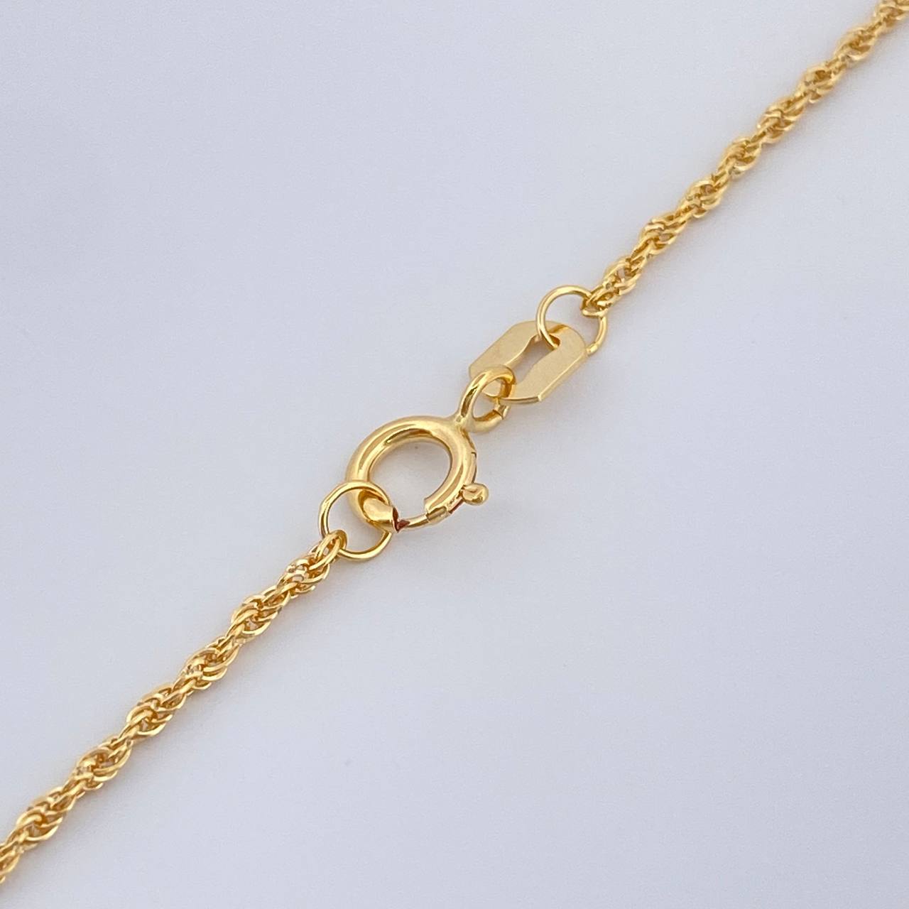 Set Cadena y Dije Lazo + Corona 1.6gr / 45cm / 1mm Oro Amarillo 18K (Oferta) %