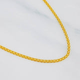 Cadena China 3.35g / 60cm / 1.5mm Oro Amarillo 18K