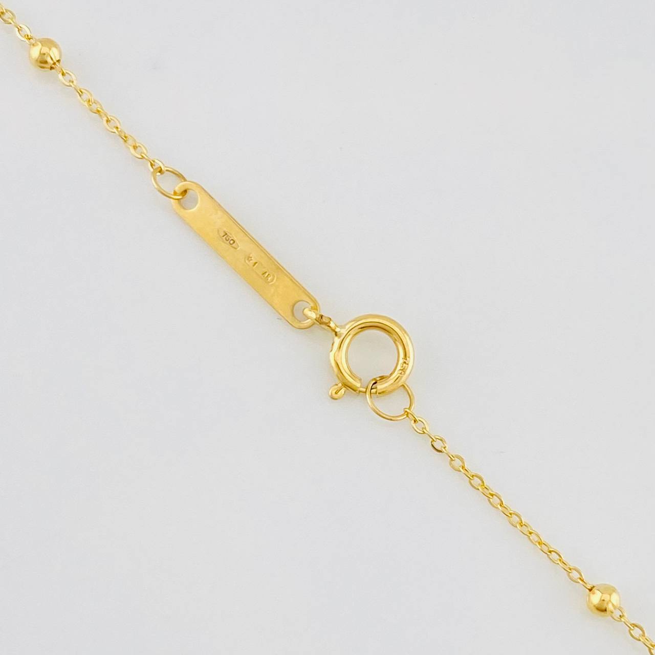 Rosario Aro Seguido Virgen Milagrosa 2.65g / 50cm / 3.2mm Oro Amarillo 18K