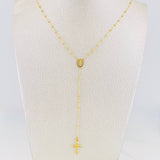 Rosario Aro Seguido Virgen Milagrosa 2.65g / 50cm / 3.2mm Oro Amarillo 18K
