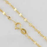 Cadena Flor Espejo 1.15g / 45cm / 1.2mm Oro Amarillo 18K