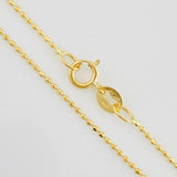 Cadena Militar 1.4g / 45cm / 0.8mm Oro Amarillo 18K