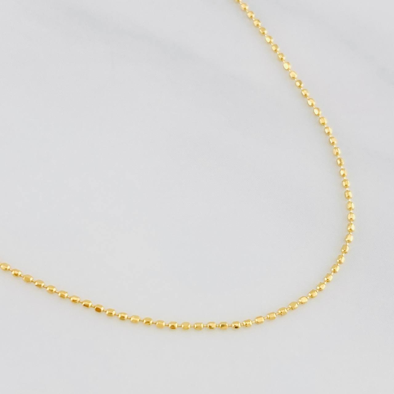 Cadena Militar 2g / 45cm / 0.99mm Oro Amarillo 18K