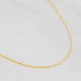 Cadena Militar 2.2g / 50cm / 0.9mm Oro Amarillo 18K