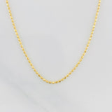Cadena Militar 2.05g / 45cm / 0.99mm Oro Amarillo 18K