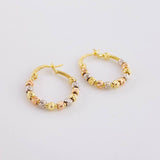 Candongas Bolas 1.8g / 4cm Tres Oros 18K