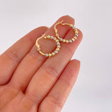 Candongas Bolas 1.8g / 4cm Tres Oros 18K