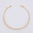 Pulso Modulable Tenis 2.6g / 17.8cm - 16.5cm / 2mm Oro Amarillo 18K