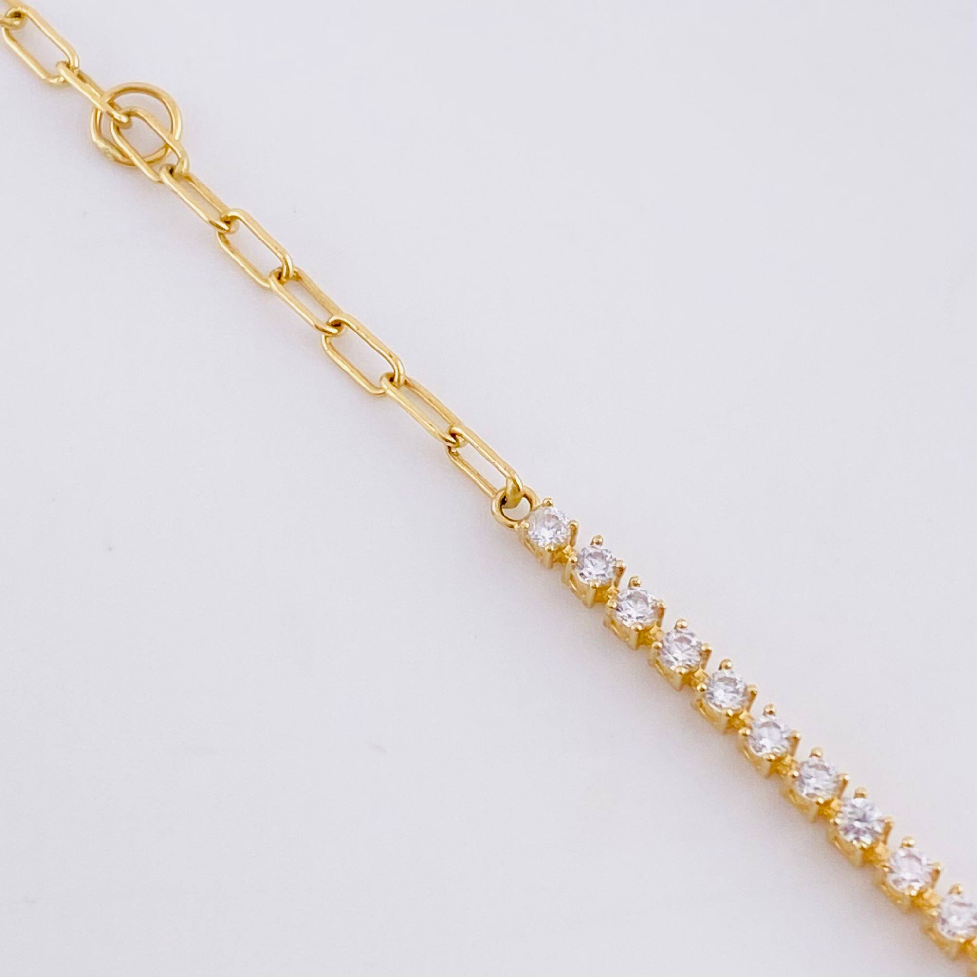 Pulso Modulable Tenis 2.85g / 20cm - 18.4cm / 1.9mm Oro Amarillo 18K