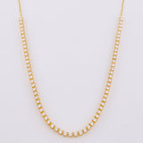 Cadena Tenis 6.45g / 45cm / 2.8mm Oro Amarillo 18K