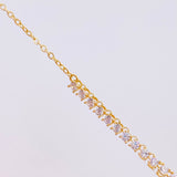 Cadena Tenis 5.8g / 45cm / 2.5mm Oro Amarillo 18K