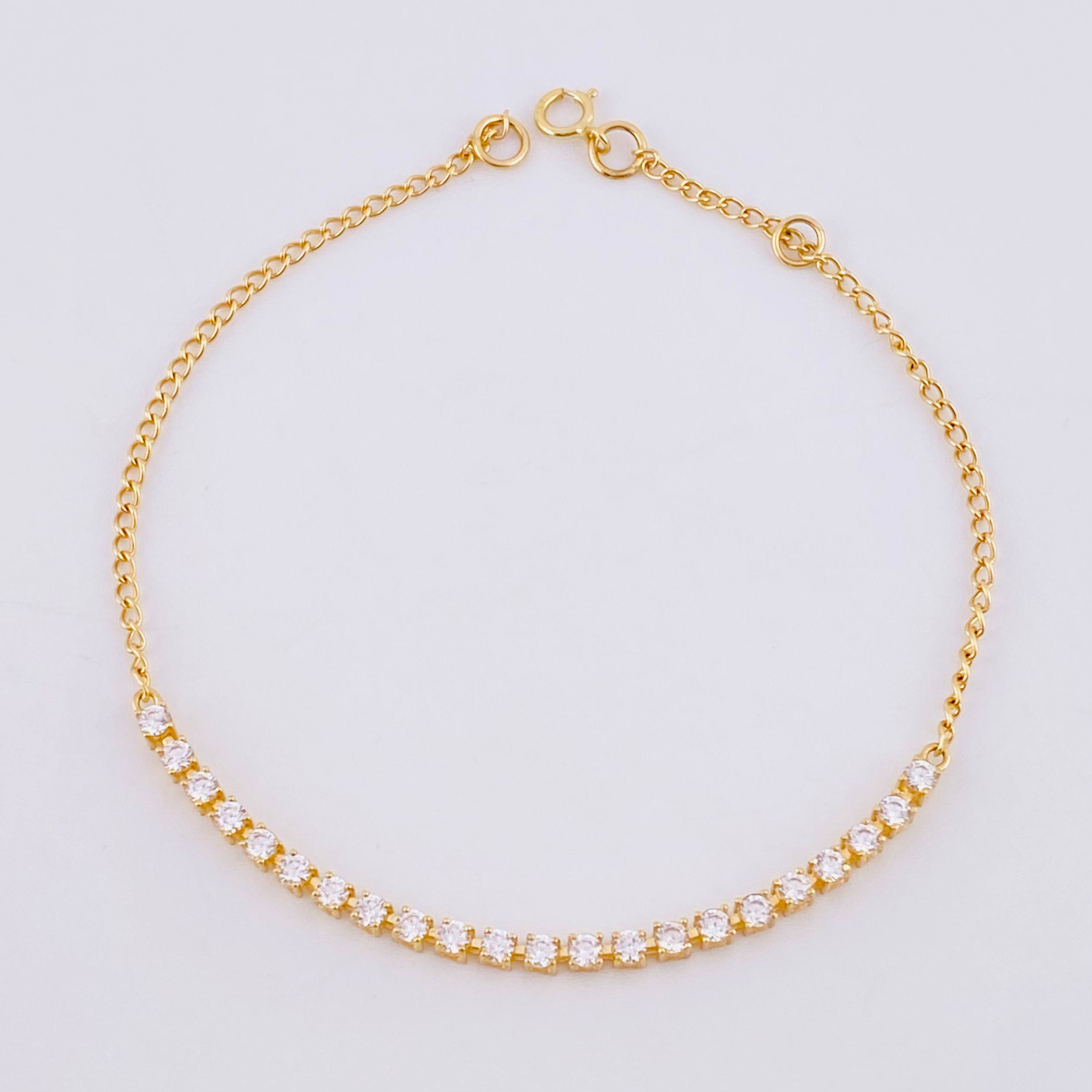 Pulso Tenis 2.3g / 18.7cm / 2.1mm Oro Amarillo 18K
