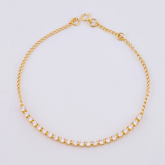 Pulso Tenis 2.3g / 18.7cm / 2.1mm Oro Amarillo 18K