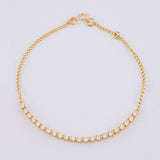 Pulso Tenis 2.3g / 18.7cm / 2.1mm Oro Amarillo 18K