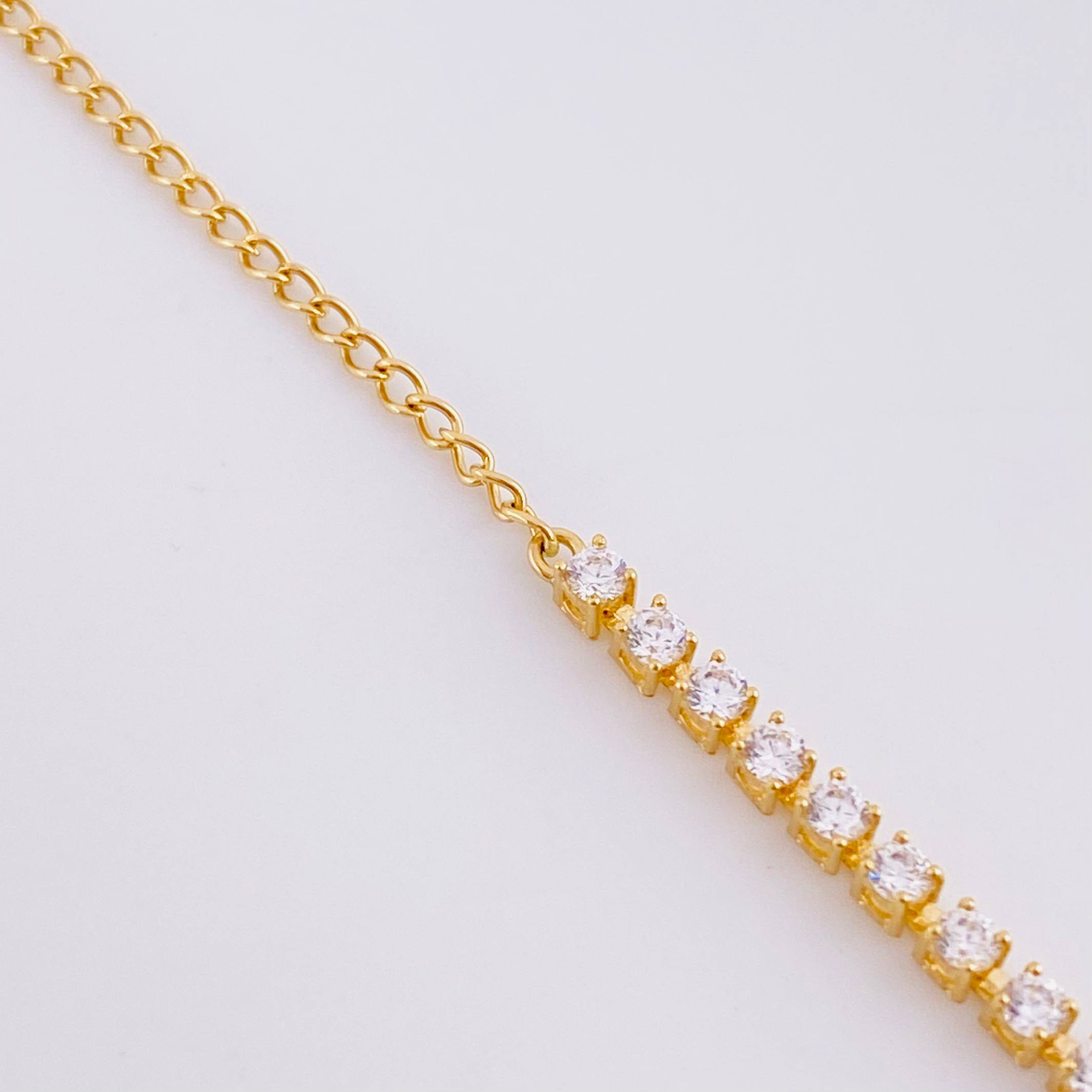 Pulso Tenis 2.3g / 18.7cm / 2.1mm Oro Amarillo 18K