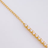 Pulso Tenis 2.3g / 18.7cm / 2.1mm Oro Amarillo 18K